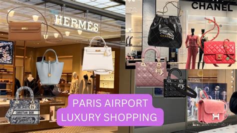 luxury shops at cdg airport.